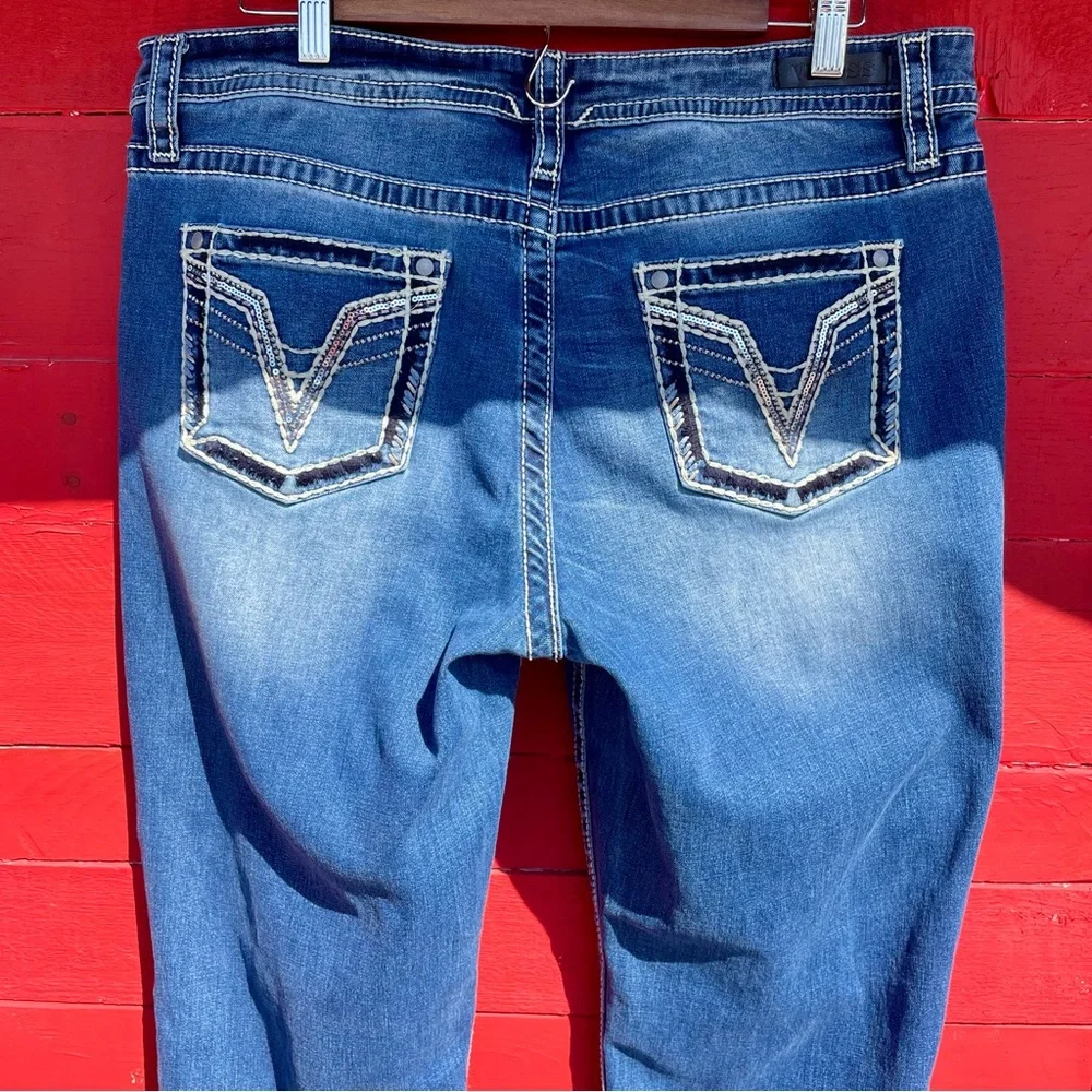 Vigoss slim bootcut embroidered jeans - Picture 8 of 12